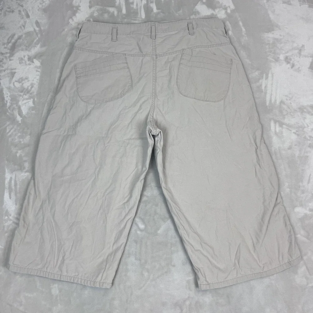 Vintage Levis L2 Shorts Mens‎ 38 Beige Long Length Baggy Loose Y2K Skater Grunge